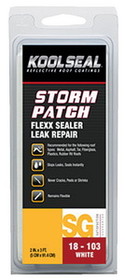 Geocel Kool Seal Storm Patch Flexx Sealer Leak Repair&#44; White
