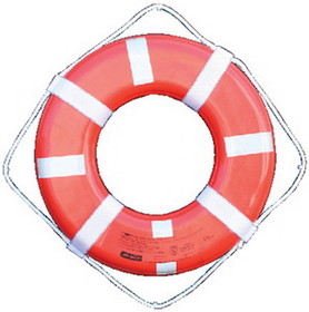 Cal-June GO-24-T 24" G Style Life Ring w/Straps and Reflective Tape USCG Approved