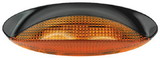 FulTyme RV LED Low Profile Oval Porch/Utility Light, Yellow light/ Black housing, 590-1127