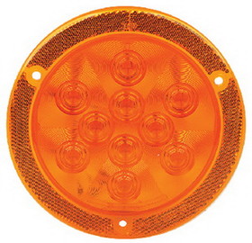 FulTyme RV LED 4" Round Sealed Light W/Reflex Mounting Flange