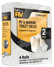 FulTyme RV Q6010 6010 2-Ply RV & Marine Toilet Tissue