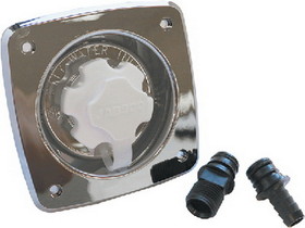Jabsco 44412-2045 Chrome 90&deg; Port Flush 45 PSI Water Pressure Regulator