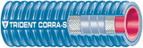 Trident Marine 252V2004 Blue Corrugated Silicone Exhaust Hose, 2