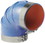 Trident Marine 290V2000SS Blue Silicone "VHT" 90 Degree Elbow w/T-Bolt Clamps&#44; 2", Price/EA