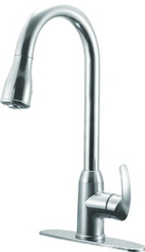 Dura Faucet Single Handle Pull-Down Kitchen Faucet