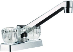 Dura Faucet DFPK640ACP 4" Non-Metallic Kitchen/Bar/Galley Faucet, Chrome