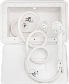 Dura Faucet DF-SA170-WT DFSA170WT Exterior Shower & Box Kit&#44; White