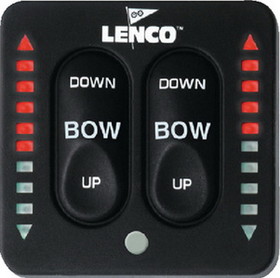 Lenco 15171-001 LED Indicator All-In-One Integrated Tactile Switch Kit for Dual Actuator Systems