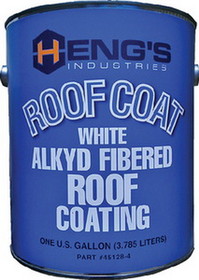 Hengs Alkyd Fibered Roof Coating, Aluminum