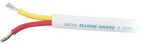 Ancor Tinned Duplex Safety Cable Red and Yellow With White Jacket