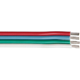 Ancor 160110 Flat Ribbon Bonded RGBW Cable, 16/4, 100'