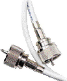Ancor RG8X Coaxial Cable Assembly (One End)&#44; White 50', 189849