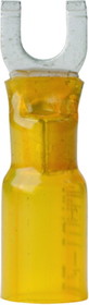 Ancor 12-10 Yellow Heatshrink Spade Terminal #8 Fastener, 3/Pk