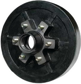 Dexter Brake Drum Hub Only - Cups and Studs Installed, 81004
