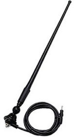 Seaworthy SEAURB3S Black 16" Flex Rubber Marine Stereo Antenna Includes 180 Degree Swivel Base & 54" Cable