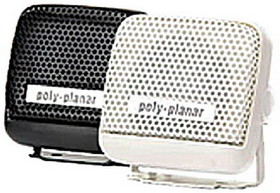 Poly-Planar MB21W Waterproof VHF Extension Speakers Surface Mount 8W 2-15/16" x 2-3/4"&#44; White