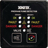 Fireboy-Xintex P-2BS-R P2BSR Propane Fume Detector, Dual Channel w/Solenoid Valve Control & 2 Sensors
