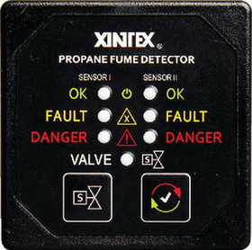 Fireboy-Xintex P-2BS-R P2BSR Propane Fume Detector&#44; Dual Channel w/Solenoid Valve Control & 2 Sensors