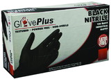 Ammex GPNB49100 Gloveplus Black Nitrile Industrial Latex Free Disposable Glove, 2XL, 100/pk
