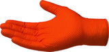 Ammex GWON48100 Heavy Duty Orange Nitrile Gloves, X-Large, 100/bx