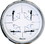 Faria F33864 Chesapeake White Stainless Steel Multifunction Gauge: Fuel Level, Oil psi, Water Temp, Voltmeter, Price/EA