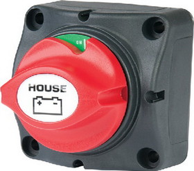 Park Power 701HBRV Battery Master Switch w/"House" Label