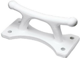 Dock Edge DE2504WF 2504WF Classic Dock Cleat&#44; 4-1/2" White Powder Coated Almag