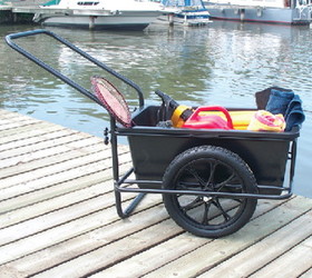 Dock Edge Powder Coated Steel Frame iCart Dock Cart With Removable Poly Bucket, DE90600F