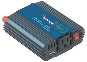 SamlexPower SAM-250-12 Sam Series 250W Modified Sine Wave Inverter with USB Charge Port