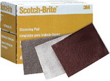 3M 04028 Scotch Brite Hand Pads, Ultra Fine, Light Grey, 20/Box