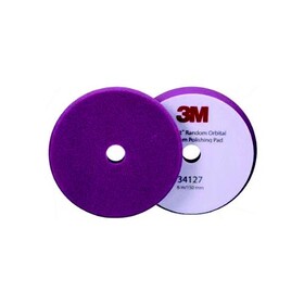3M&#153; Marine 34127 Perfect-It&#153; Random Orbital Foam Compounding Pad, 6" Fine, Purple, 2 Pads/Bag