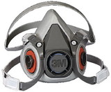 3M 6300 Large 6000 Series Facepiece Respirator Half Mask, 5113107026