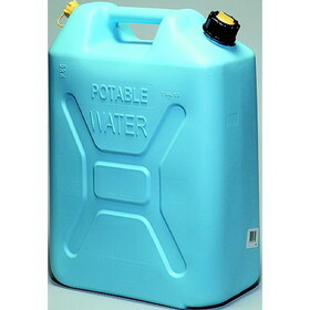 Scepter 004933 Manual Vent Military Style Water Jerry Can w/CRC, 5.3 Gal./20L, Light Blue