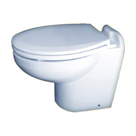 Raritan Marine Elegance&#153; Slant Back, Pressurized Fresh Water, Low Profile 12V Toilet, White