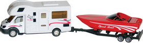 Prime Products 27-0027 Class C RV Camper Trailer Hitch & Speed Boat Toy Model