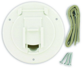 Valterra Cable Hatch, Small Round, White