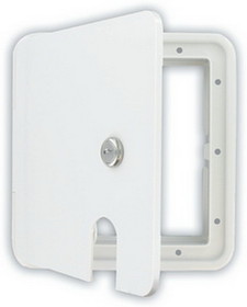 Valterra Cable Hatch&#44; Large Square&#44; White, A10-2151VP