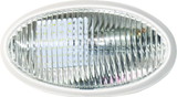 Valterra DG71257VP Oval Porch Light w/Switch, White w/Clear Lens