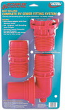 Valterra F02-3303 Red EZ RV Coupler System Includes Valve Adapter, Coupler & Universal Sewer Adapter