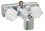 Valterra Phoenix PF213332 DuraPro Chrome Finish Two Handle RV Tub & Shower Diverter Faucet with Clear Acrylic Knobs, Price/EA