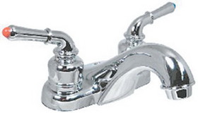 Valterra Catalina Two Teacup Handle 4" RV Lavatory Bathroom Hi-Rise Spout Faucet, PF222302