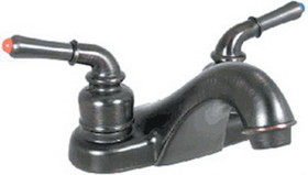 Valterra Catalina Two Teacup Handle 4" RV Lavatory Bathroom Hi-Rise Spout Faucet, PF222502