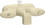 Valterra PF223261 Catalina Two Handle RV Tub Diverter Faucet&#44; White w/White Handles, Price/EA