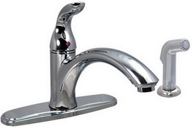 Valterra Phoenix PF231322 Chrome Finish Single Handle Hybrid RV Kitchen Faucet & Side Sprayer