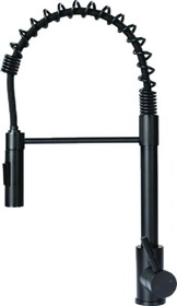Flow-Max 2021090598 Coiled Spring Sprayer Faucet, Black