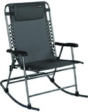 Lippert 2021123283 Stargazer Folding Rocking Chair, Dark Grey