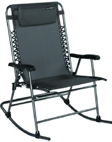 Lippert 2021123283 Stargazer Folding Rocking Chair, Dark Grey
