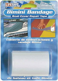 INCOM RE3868 Life Safe Bimini and Boat Cover Repair Tape 3" x 15' - Transparent