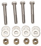 Detwiler SeaStar Jack Plate Mounting Bolt Kit (Includes 4 each Stainless Steel Bolts, Brass Nylock Nuts and Washers)