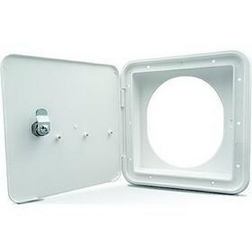 B&B Molders 865-94304 Fuel Hatch w/Oval Back, Polar White